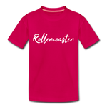Teenager Premium T-Shirt - Rollercoaster - dunkles Pink