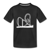 Teenager Premium T-Shirt - Achterbahn - Schwarz