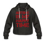 Frauen Cropped Hoodie - Airtime is my happy time - Anthrazit