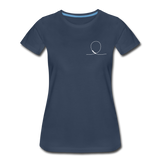 Frauen Premium T-Shirt - Looping - Navy