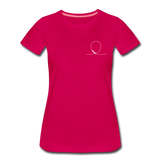 Frauen Premium T-Shirt - Looping - dunkles Pink