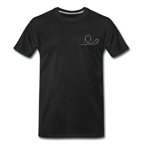 Männer Premium T-Shirt - Launched Coaster - Schwarz