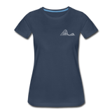 Frauen Premium T-Shirt - Wooden Coaster - Navy
