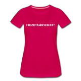 Frauen Premium T-Shirt - Freizeitparkverliebt - dunkles Pink