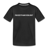 Kinder Premium T-Shirt - Freizeitparkverliebt - Schwarz