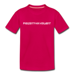 Kinder Premium T-Shirt - Freizeitparkverliebt - dunkles Pink