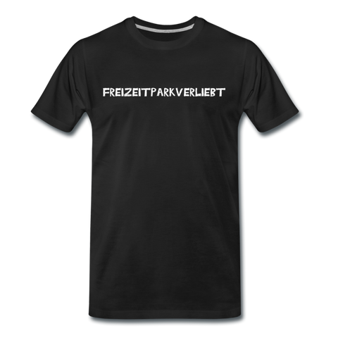 Männer Premium T-Shirt - Freizeitparkverliebt - Schwarz
