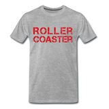 Männer Premium T-Shirt - Rollercoaster - Grau meliert