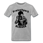 Männer Premium T-Shirt - Freizeitpark Blogger - Grau meliert