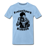 Männer Premium T-Shirt - Freizeitpark Blogger - Sky