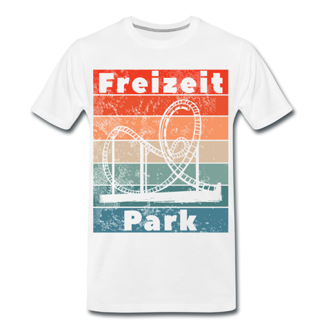 Männer Premium T-Shirt - Freizeitpark - Weiß