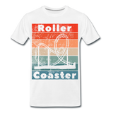 Männer Premium T-Shirt - Rollercoaster - Weiß