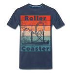 Männer Premium T-Shirt - Rollercoaster - Navy