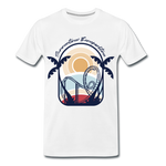 Männer Premium T-Shirt - Summertime Themeparktime - Weiß