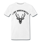 Männer Premium T-Shirt - I love Woodencoaster - Weiß