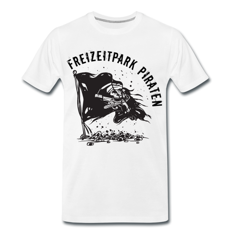 Männer Premium T-Shirt - Freizeitpark Piraten - Weiß