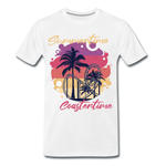 Männer Premium T-Shirt - Summertime Coastertime - Weiß