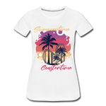 Frauen Premium T-Shirt - Summertime Coastertime - Weiß