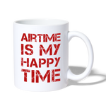 Tasse - Airtime is my happy time - Weiß