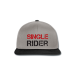 Snapback Cap - Single Rider - Graphit/Schwarz