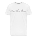 Männer Premium T-Shirt - Coaster Set - weiß