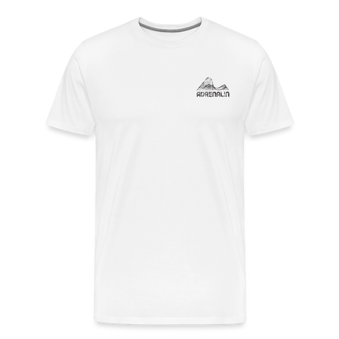 Männer Premium T-Shirt - Adrenalin - weiß
