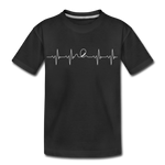 Teenager Premium T-Shirt - Heartbeat Coaster - Schwarz