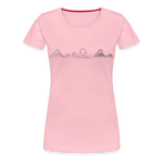 Frauen Premium T-Shirt - Coaster Set - Hellrosa
