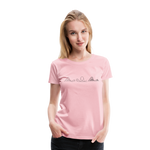 Frauen Premium T-Shirt - Coaster Set - Hellrosa