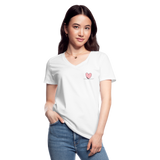 Frauen-T-Shirt mit V-Ausschnitt - Coaster love - weiß