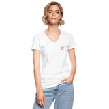 Frauen-T-Shirt mit V-Ausschnitt - Coaster love - weiß