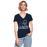 Frauen-T-Shirt mit V-Ausschnitt - Adrenalin - Navy