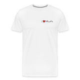 Männer Premium T-Shirt - I love Rollercoasters - weiß