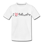 Teenager Premium T-Shirt - I Love Rollercoasters - Weiß