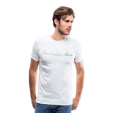 Männer Premium T-Shirt - Coaster Set Pride - weiß