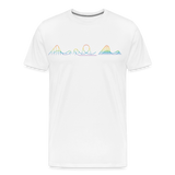 Männer Premium T-Shirt - Coaster Set Pride - weiß
