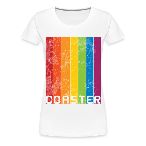 Frauen Premium T-Shirt - Coaster Pride - weiß