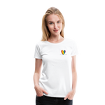 Frauen Premium T-Shirt - Coaster Love Pride - weiß
