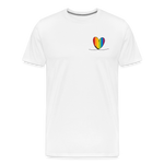 Männer Premium T-Shirt - Coaster Love Pride - weiß