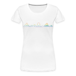 Frauen Premium T-Shirt - Coaster Set Pride - weiß