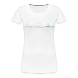 Frauen Premium T-Shirt - Coaster Set Pride - weiß