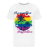 Männer Premium T-Shirt - Summertime Coastertime Pride - weiß