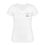 Frauen-T-Shirt mit V-Ausschnitt  - Myrollercoasterdream-Special-Collection - weiß