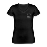 Frauen-T-Shirt mit V-Ausschnitt -  - Myrollercoasterdream-Special-Collection - Schwarz