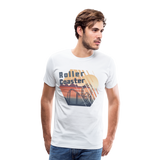 Männer Premium T-Shirt - Rollercoaster - weiß