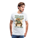 Männer Premium T-Shirt - coolest pumpkin in the park - weiß