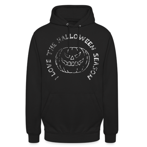 Unisex Hoodie - I love the halloween season - Schwarz