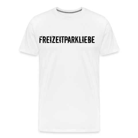 Männer Premium T-Shirt - Freizeitparkliebe - weiß