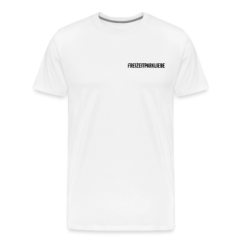 Männer Premium T-Shirt - Freizeitparkliebe - weiß