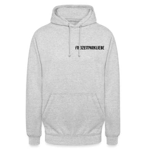 Unisex Hoodie - Freizeitparkliebe - Hellgrau meliert